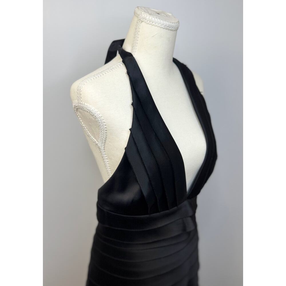 BCBGMAXAZRIA T Bandage Halter Bandage Dress VTG Women’s 10 Tiered Y2K 2000s Club - Picture 14 of 16